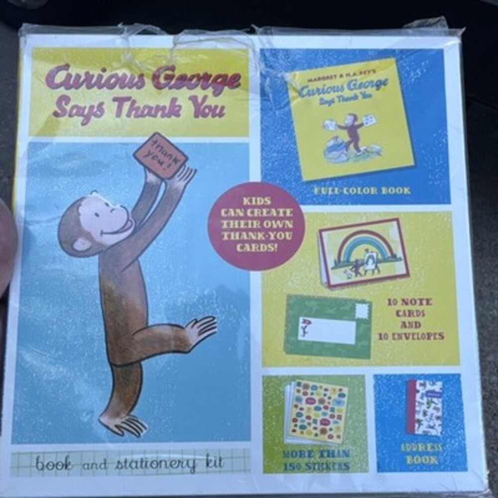 Curious George Schoolhouse Fun & Says Thank You Sets by H. A. Rey  NEW